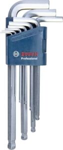 Professional Alyan Anahtar Seti 1600A01TH5, Hex 9 Parça Açılı Anahtar, 1.5-10.0 Mm, Mavi
