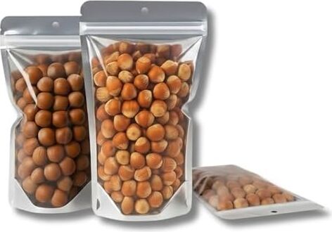Şeffaf Metalize Doypack Gıda Saklama Torbası, Zip Kilitli, (100, 13X22,5)