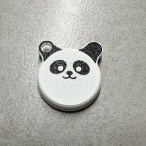 Panda Temalı Kılıf Anahtarlık Airtag ile Uyumlu (Tek Yüzlü)