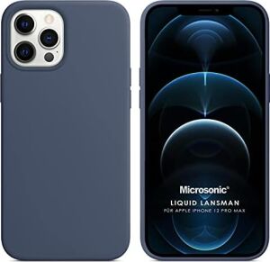 Apple iPhone 12 Pro Max Için Kılıf Liquid Lansman Silikon Gri [iphone 12 Pro Max ile Uyumlu Kılıf - Gri]