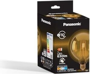 E27 Dim Edilebilir Filaman G95 Lamba 7W 630LM 2000K Gold