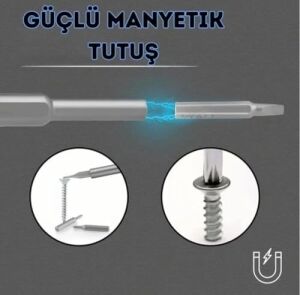 Busstier 25 Parça Saatçi ve Gözlük, Bilgisayar Tamir Tornavida Seti, Mıknatıslı Uçlar ve Özel Kutulu, Hassas Elektronik Tamir Kiti