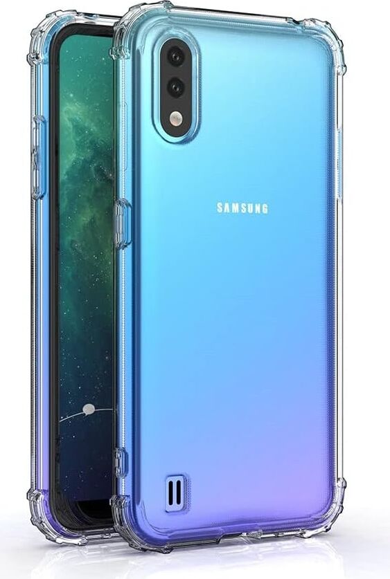 Galaxy A01 Şeffaf Airbag Antishock Köşe Korumalı Silikon Kılıf