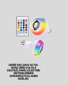 Bluetooth Bağlantılı Rgb LED Ampul – Şık ve Fonksiyonel