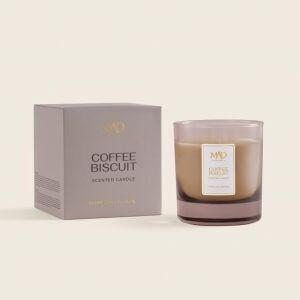 Mad Coffee Biscuit 200 gr Kokulu Cam Mum – Kahve, Şeker ve Vanilya ile Sıcacık Bir Atmosfer