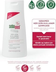Besleyici Onarıcı Kuru ve Hassas Saç Tipine Özel Her Gün Kullanım Günlük Saç Bakım Şampuanı 400ML