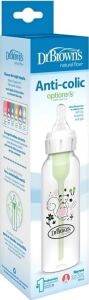 8 Oz/ 250 ml Dar Ağız Anti-Kolik Pp Sincap Desenli Biberon, Tekli Paket