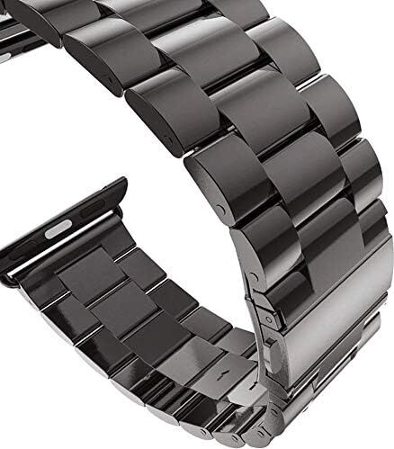 Apple Watch Ultra Için Kordon Metal Stainless Steel Siyah