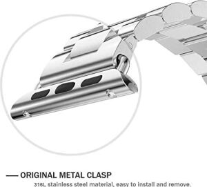 Apple Watch Ultra Için Kordon Metal Stainless Steel Siyah