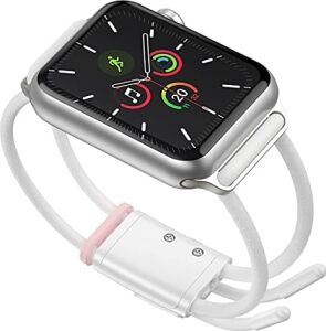 Go, Akıllı Saat Kordonu, Beyaz - Pembe, Seri 3 & 4 & 5 Uyumlu, 42 mm / 44 mm