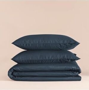 Yüzde Yüz Pamuk Percale Nevresim Seti 200X220 cm Lacivert - Pure Serisi