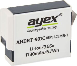 AHDBT-901C Batarya, Gopro Hero 9, 10, 11, 12 Ile Uyumlu