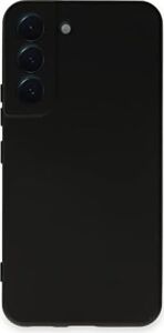 Galaxy S22 ile Uyumlu Kapak Kamera Korumalı Içi Kadife Lansman Silikon Kılıf - Siyah