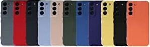 Galaxy S22 ile Uyumlu Kapak Kamera Korumalı Içi Kadife Lansman Silikon Kılıf - Siyah