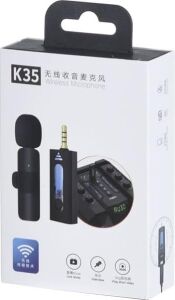 K35 Wireless Microphone Kablosuz Yaka Mikrofonu 360° Çok Yönlü Gürültü Azaltma Type-C Android Akıllı Telefon ile Uyumlu Youtube Için Tablet Facebook Canlı Akış Video Kaydı Vlog Röportaj Uyumlu