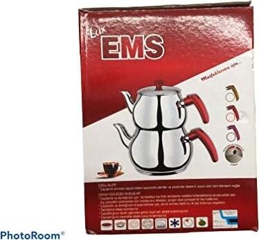 Ems Şahane Küre Paslanmaz Çelik Çaydanlık Kendinden Süzgeçli Orta Boy
