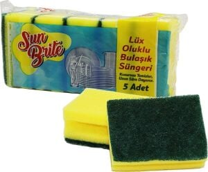 Bulaşık Süngeri Seti - 5 Adet - Oluklu