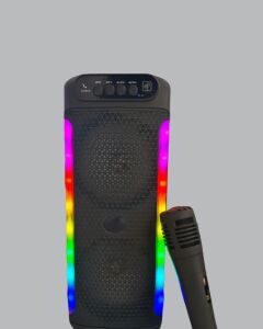 Rgb Işıklı Çift Hoparlörlü Taşınabilir Bluetooth Speaker ve Mikrofon Yeni Nesil
