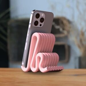 Modern Masaüstü Minimalist Telefon Tutucu - Stand (Pembe)