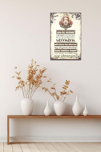 Şener Şen Replik Retro Vintage DRTR0100 Ahşap Mdf Tablo