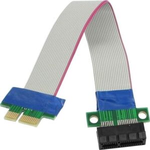 5146 Pcı-E Express 1x Dişi Erkek Riser Yükseltici 20 cm Uzatma Kablosu Kablo