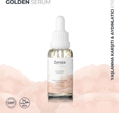 Zaroza Yaşlanma Karşıtı Collagen & Niacinamide & 24K Altın Yapraklı Serum 30 ml