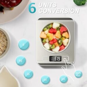 Platin Mutfak Terazisi Dijital Tartı Hassas LCD Ekranlı 5 kg