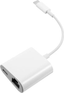 Type-C To Ethernet Dönüştürücü USB Ağ Adaptörü USB C To RJ45 Çevirici Beyaz Renk Adaptör ZR669