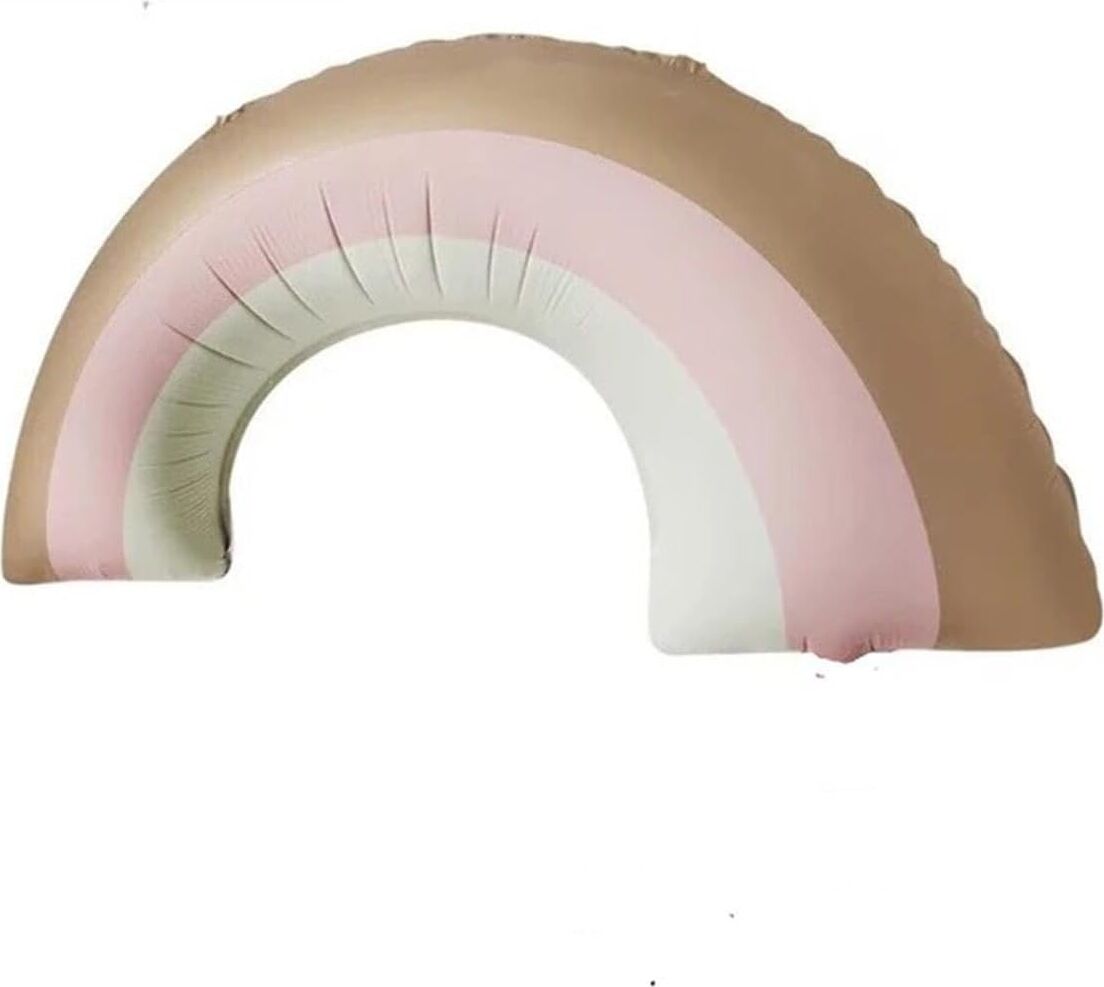 Retro Gökkuşağı Folyo Balon Büyük Boy Pembe