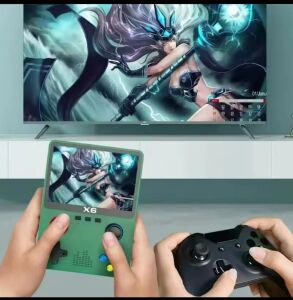 Taşınabilir Mini El Oyun Konsolu 3,5 Inç Ekran Oyunlu Yeşil Renk Bluetooth Yok - Elektronik