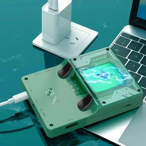Taşınabilir Mini El Oyun Konsolu 3,5 Inç Ekran Oyunlu Yeşil Renk Bluetooth Yok - Elektronik