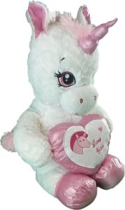 63019 Peluş 60 cm Kalpli Boynuzlu At