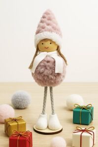 Beysüs Yılbaşı Çam Ağacı Süsü Dilek Perisi Pembe 20 cm