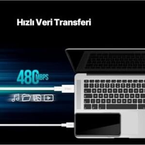 Usb-C - Usb-C 300CM 60W Pd/qc Hızlı Şarj/data Kablosu Beyaz