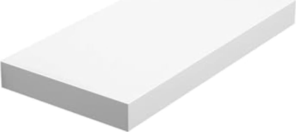 Vasagle Duvar Rafı, Kitaplar, Resimler, Dekorasyon, Asılı Raf, 40 x 20 x 3,8 Cm, Ofis Rafı, Mdf, Oturma Odası, Mutfak, Koridor, Yatak Odası, Banyo Için, Beyaz LWS24WT