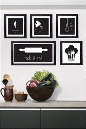 5 Parça Dekoratif Mdf Tablo Seti Çerçeve Görünümlü DKG028