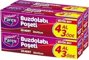 Buzdolabi Poşeti Büyük Boy 4 Al 3 Öde