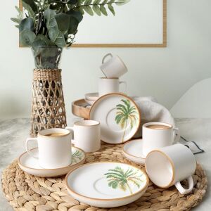 Bronze Kahve Takımı 12 Parça 6 Kişilik 22902-03
