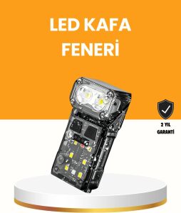 Kamp ve Outdoor Için LED Far 10 Saat Pil Sensörlü Manyetik