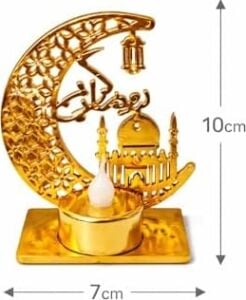 Gold Şamdan Pilli LED Işık, Askılı Fener Süsü Sarı Işıklar Peri Işıkları Aydınlatmalı Şerit LED Ramazan Süsü LED Işık