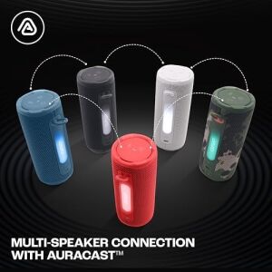 Jbl Grip Bluetooth Hoparlör, Camuflaj, Jbl Pro Ses, Aı Sound Boost, IP68 Su Geçirmez ve Toz Geçirmez, Ambiyans Aydınlatması, 14 Saate Kadar Çalma Süresi, Auracast Çoklu Hoparlör Bağlantısı, Jbl