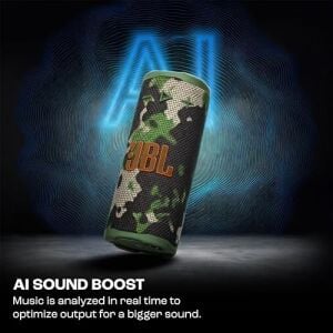 Jbl Grip Bluetooth Hoparlör, Camuflaj, Jbl Pro Ses, Aı Sound Boost, IP68 Su Geçirmez ve Toz Geçirmez, Ambiyans Aydınlatması, 14 Saate Kadar Çalma Süresi, Auracast Çoklu Hoparlör Bağlantısı, Jbl