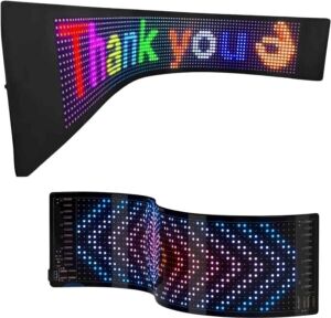 LED Matrix Panel Rgb Yazı Yazma Animasyonlu Telefon Kontrollü Akıllı Ekran