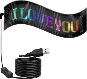 LED Matrix Panel Rgb Yazı Yazma Animasyonlu Telefon Kontrollü Akıllı Ekran