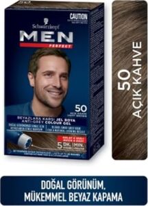 Men Perfect Saç Boyası 50 - Açık Kahve, 80 ml