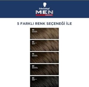 Men Perfect Saç Boyası 50 - Açık Kahve, 80 ml