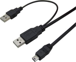 USB Y Giriş Mini 5 Pin HDD Hardisk Kamera Bağlantı Bağlantı 4529