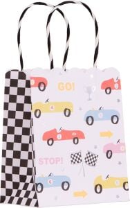 - Race Car Party Bags - Yarış Arabaları Parti Çantaları - 8'li