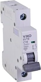 6VTB-1C16 Otomatik Sigorta 6ka C Tipi 1 Kutup 16A