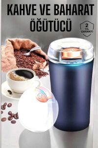 Otomatik Kahve ve Baharat Öğütücü Kolay ve Taşınabilir